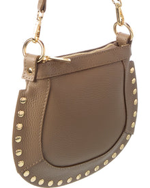 Isabella Rossetti | Womens | Riley27 Leather Shoulder Bag | Taupe