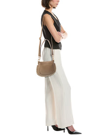 Isabella Rossetti | Womens | Riley27 Leather Shoulder Bag | Taupe