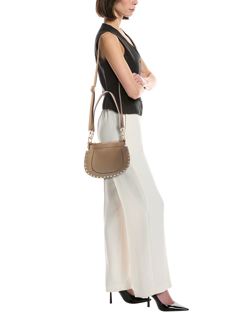 Isabella Rossetti | Womens | Riley27 Leather Shoulder Bag | Taupe