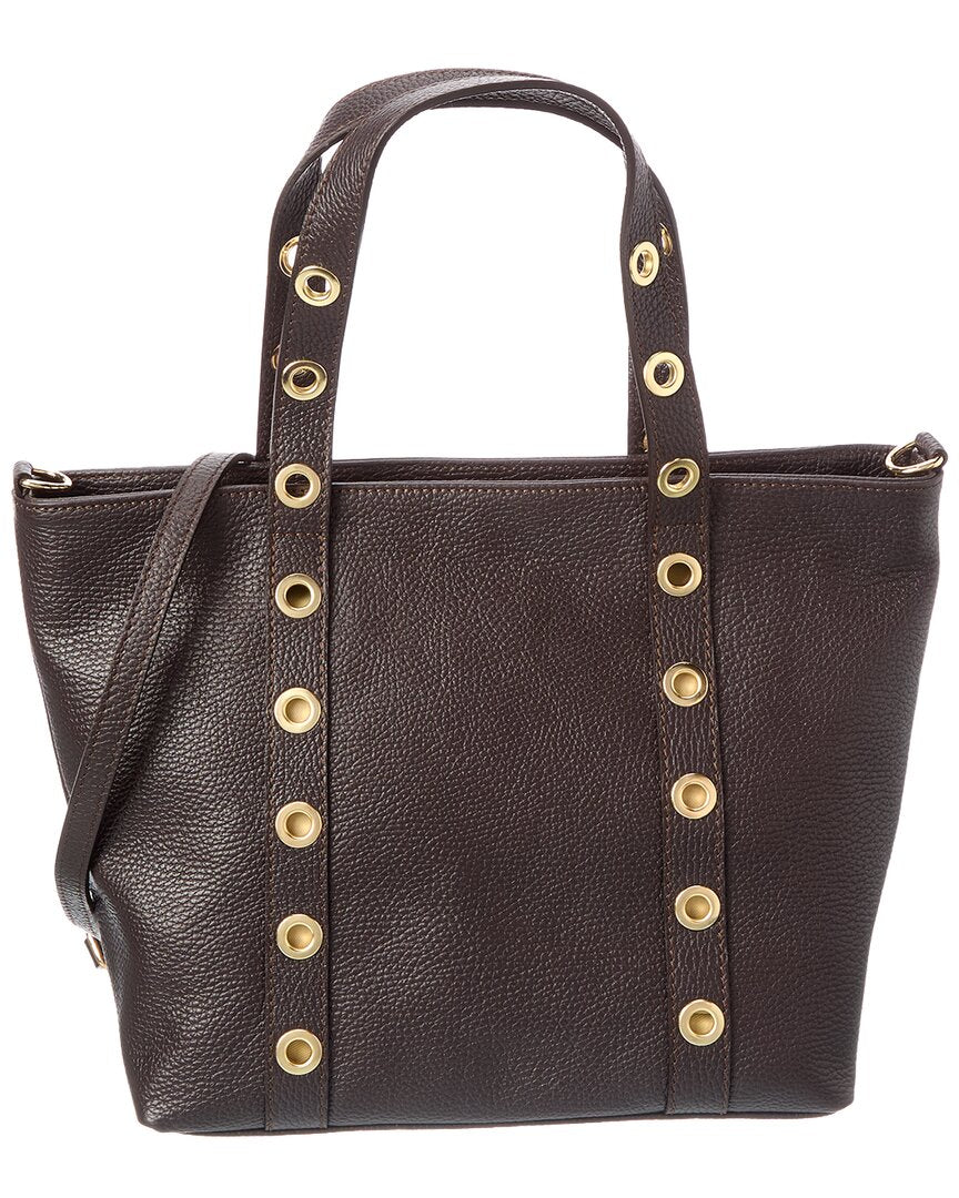 Isabella Rossetti | Womens | Stella27 Leather Studded Tote | Brown