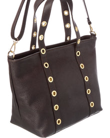 Isabella Rossetti | Womens | Stella27 Leather Studded Tote | Brown