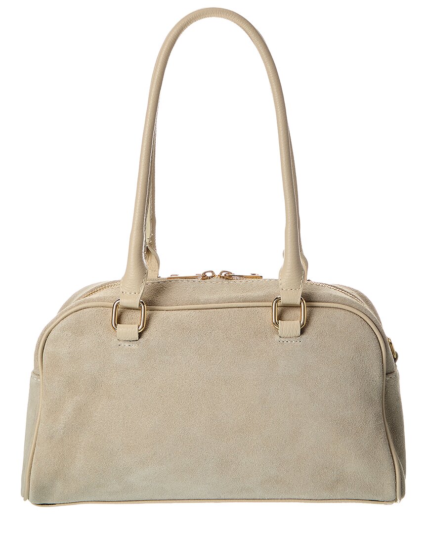 Isabella Rossetti | Womens | Kiki27 Suede Shoulder Bag | Beige
