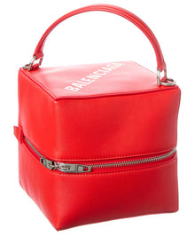 Balenciaga | Womens | Dolly Leather Shoulder Bag | Red
