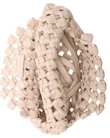 Walter Baker | Womens | Mackenzie Woven Knot Leather Hobo Bag | Brown