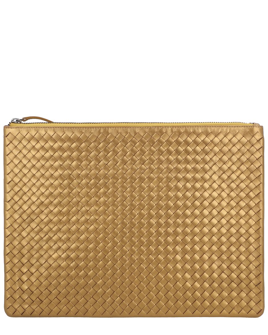 Dragon Diffusion | Womens | A4 Leather Pochette | Gold