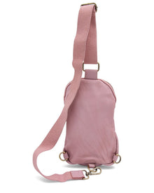 Bolsa Nova | Unisex | Logan Leather Sling Bag | Pink