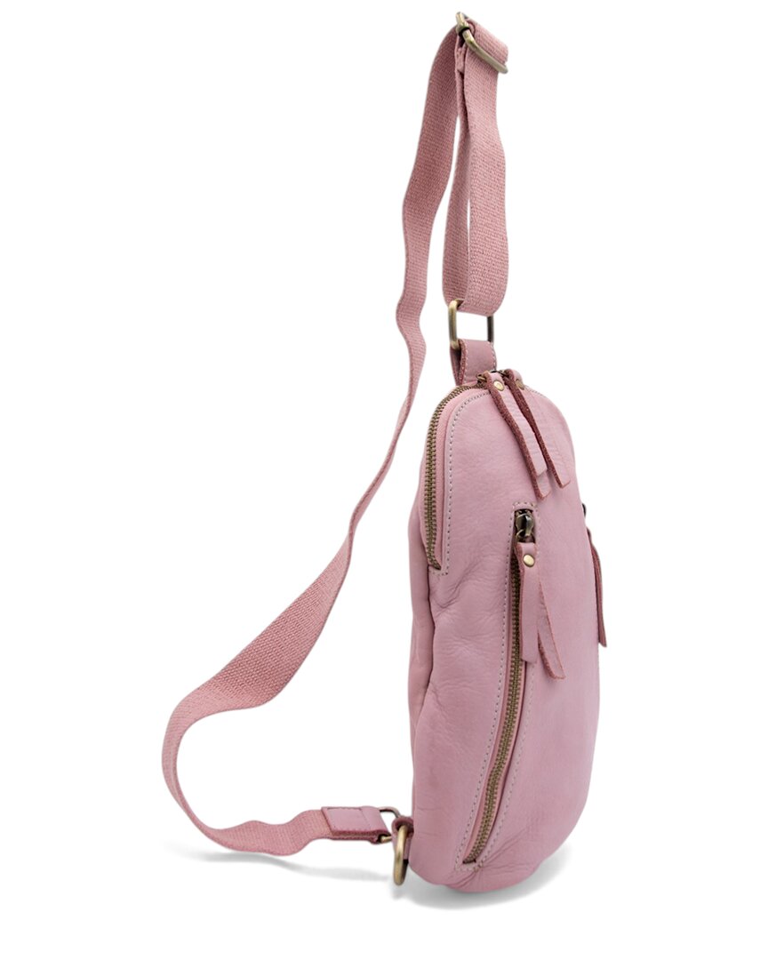 Bolsa Nova | Unisex | Logan Leather Sling Bag | Pink