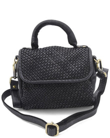 Bolsa Nova | Unisex | Leather Lily Mini Bag | Black