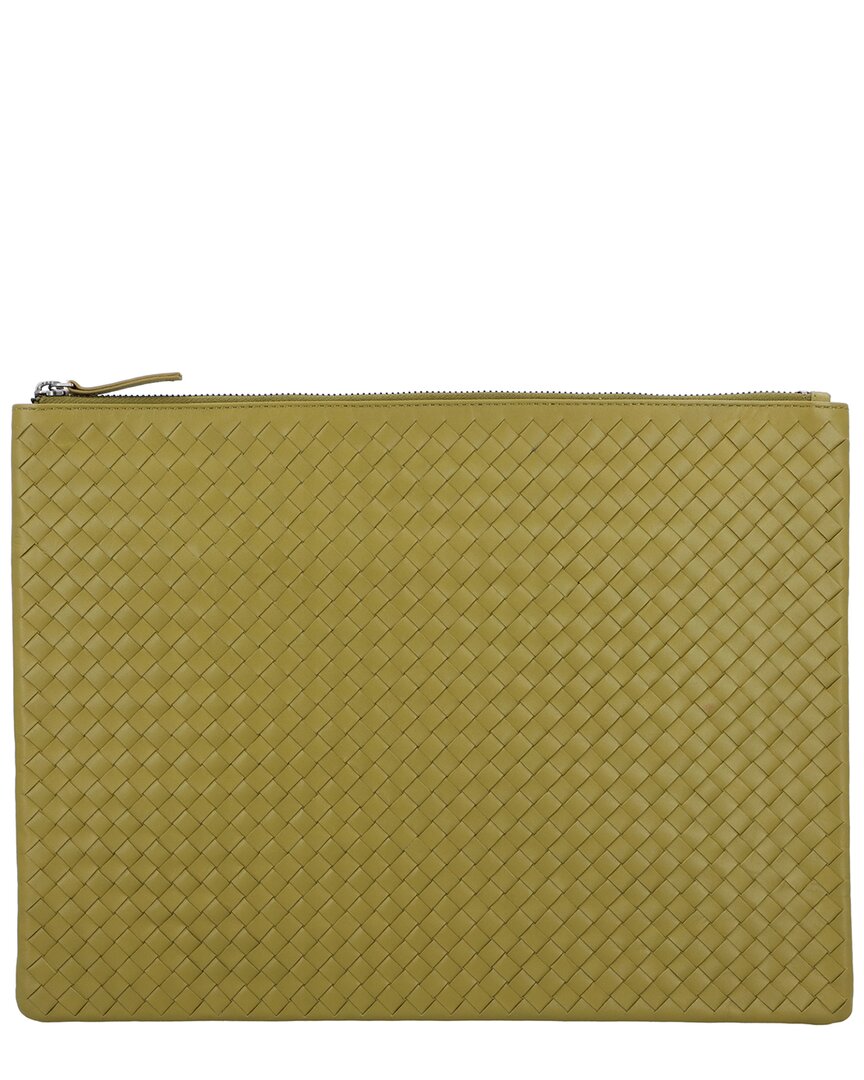 Dragon Diffusion | Womens | A4 Leather Pochette | Green