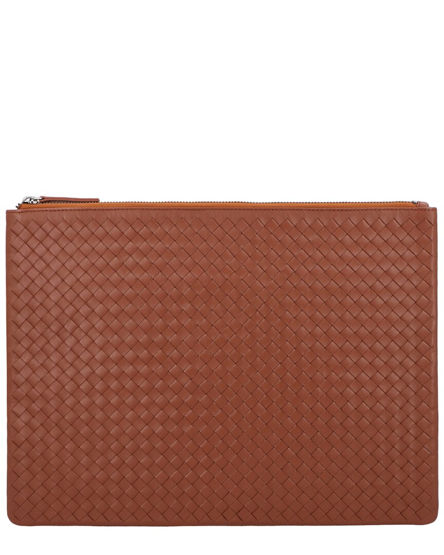 Dragon Diffusion | Womens | A4 Leather Pochette | Brown