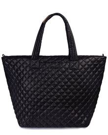 MZ Wallace | Womens | Large Metro Leather Tote Deluxe | Black