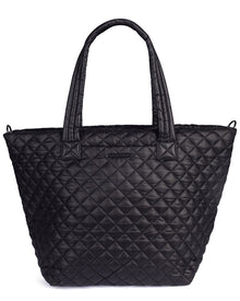 M Z Wallace | Womens | MZ Wallace Medium Metro Nylon & Leather Tote Deluxe | Black