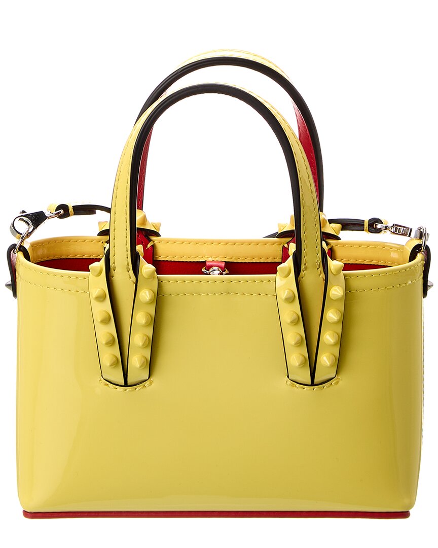 Christian Louboutin | Womens | Cabata Nano Patent Tote | Yellow