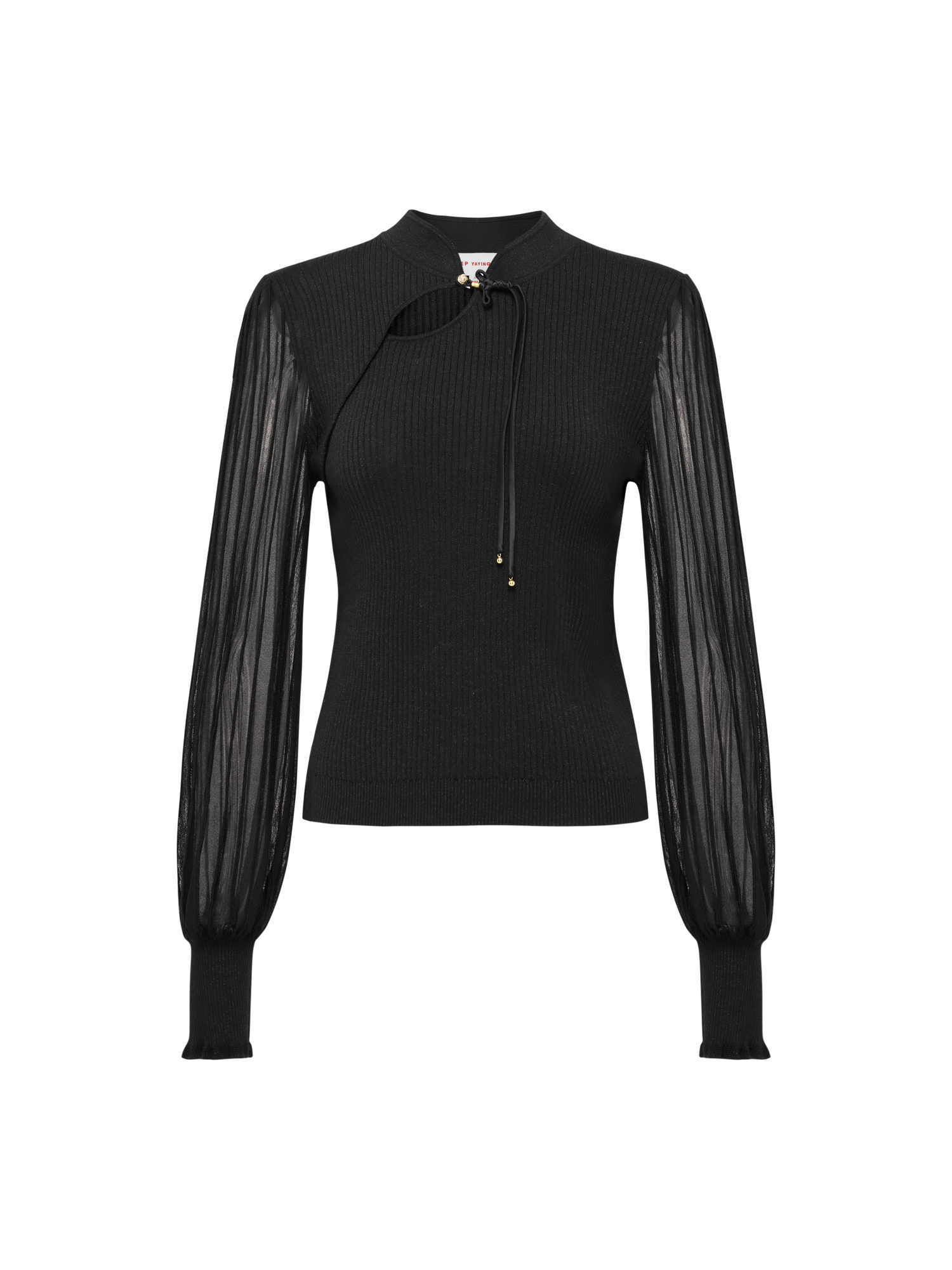 Chinese Style Pullover Sweater | Black