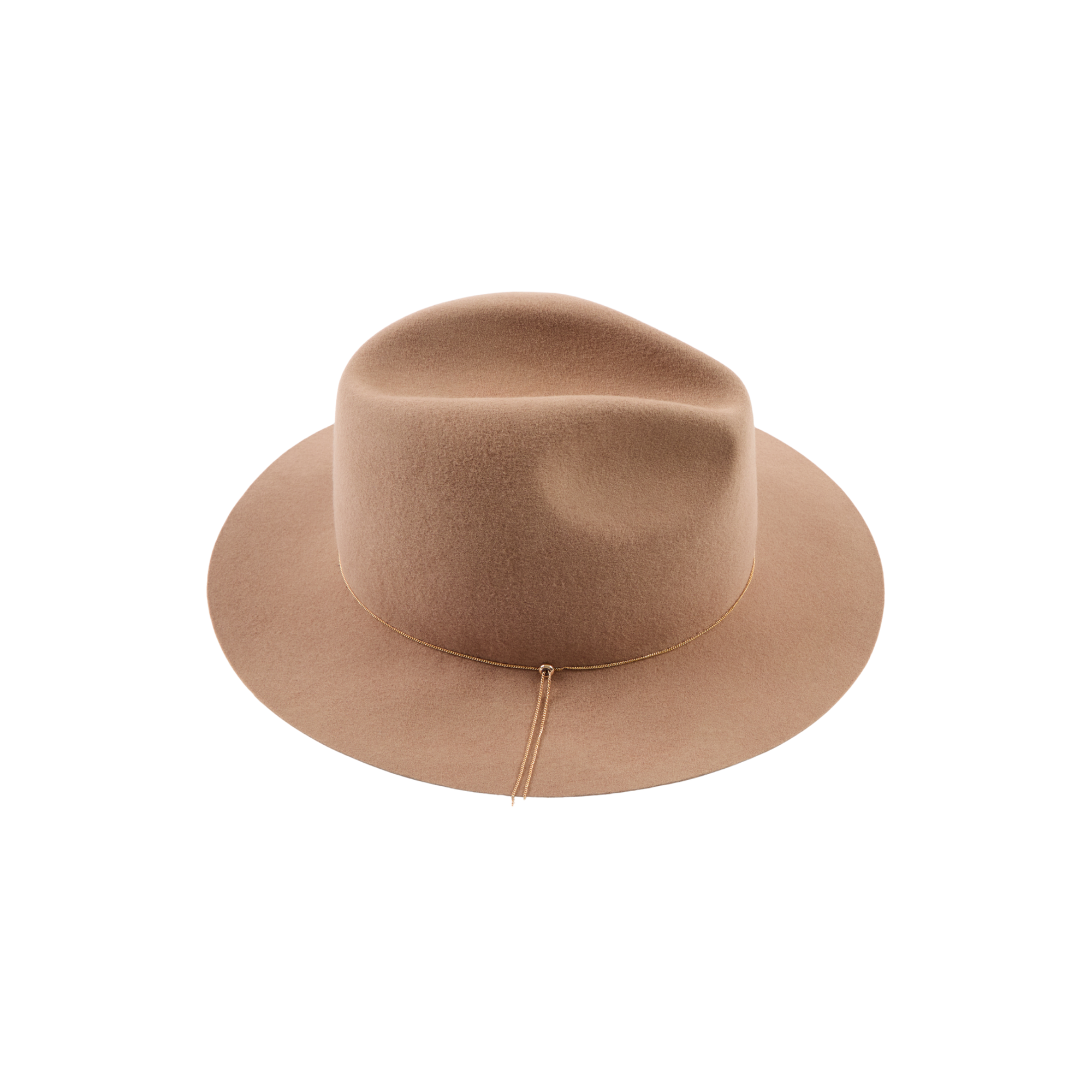 Sandy Wool Felt Fedora | Camel