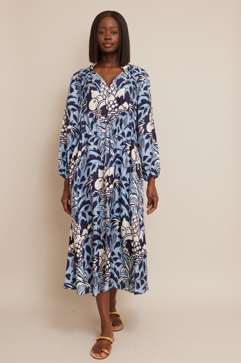 Berkshire Dress | Blue Fruit Basket