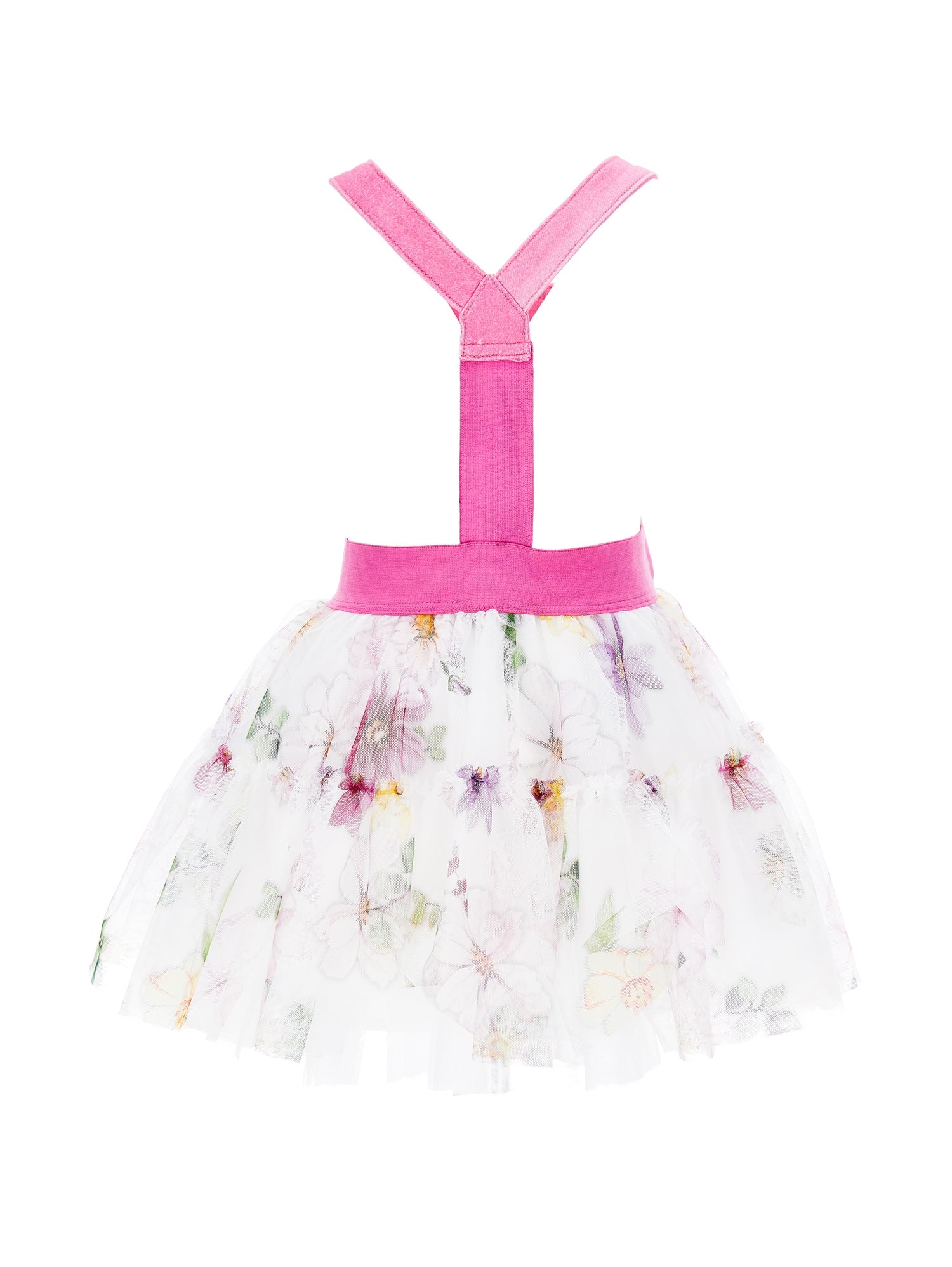 Girls | Dungaree Tulle Skirt | White/Multicolor