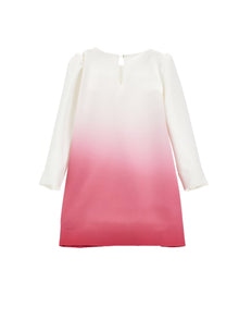 Girls | Crepe Dress With Maxi Bear | Cream/FairyTale