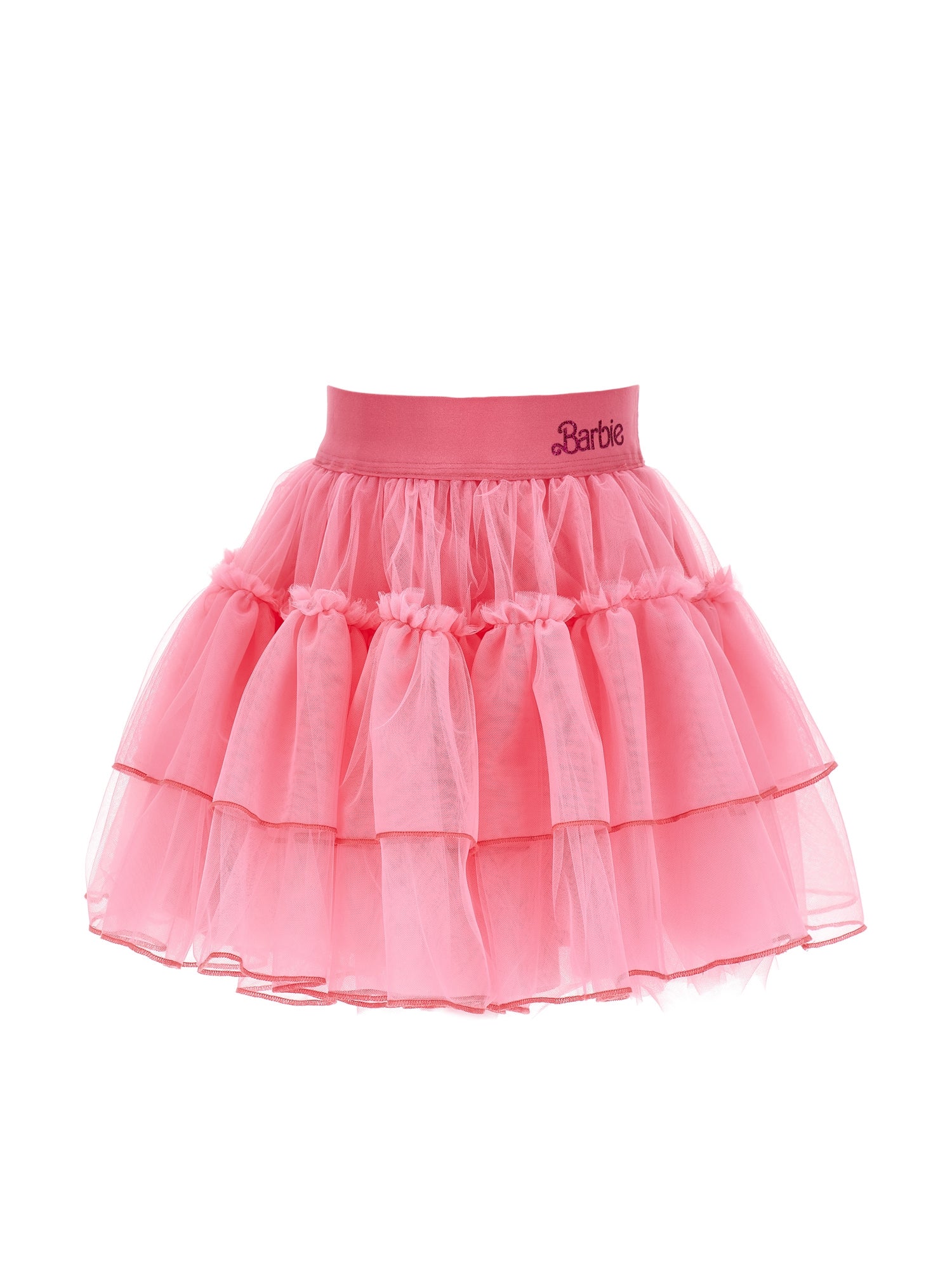 Girls | Barbie Silk-Touch Tulle Skirt | Peach Pink