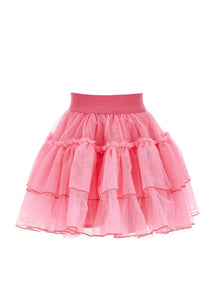 Girls | Barbie Silk-Touch Tulle Skirt | Peach Pink