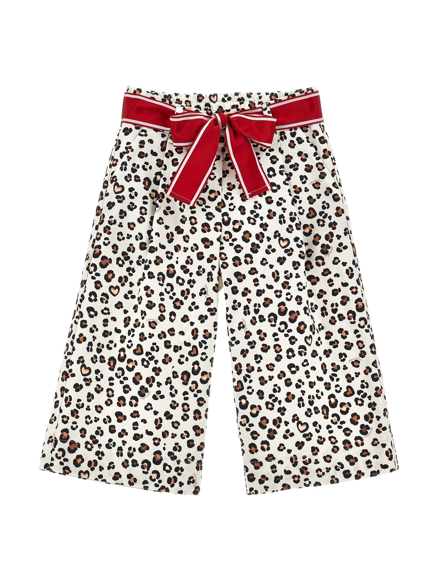 Girls | Gabardine Animalier Trousers | Leopard Print