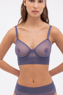 Bare Underwire Full Cup Longline Bra | Dusk