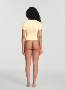 Essential String Thong | Lemon Meringue