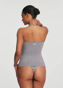 Halter Neck Tank Top | Cool Gray