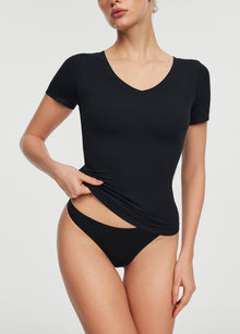 V-Neck T-shirt | Black