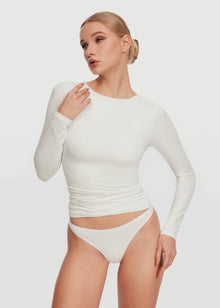 Seamless Cheeky Panty | White