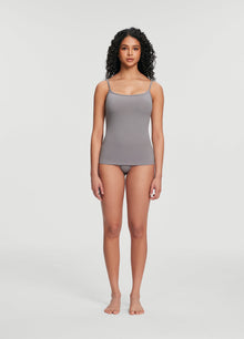 Thin Strap Tank Top | Cool Gray