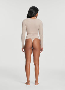 Seamless Thong Panty | Oat Milk