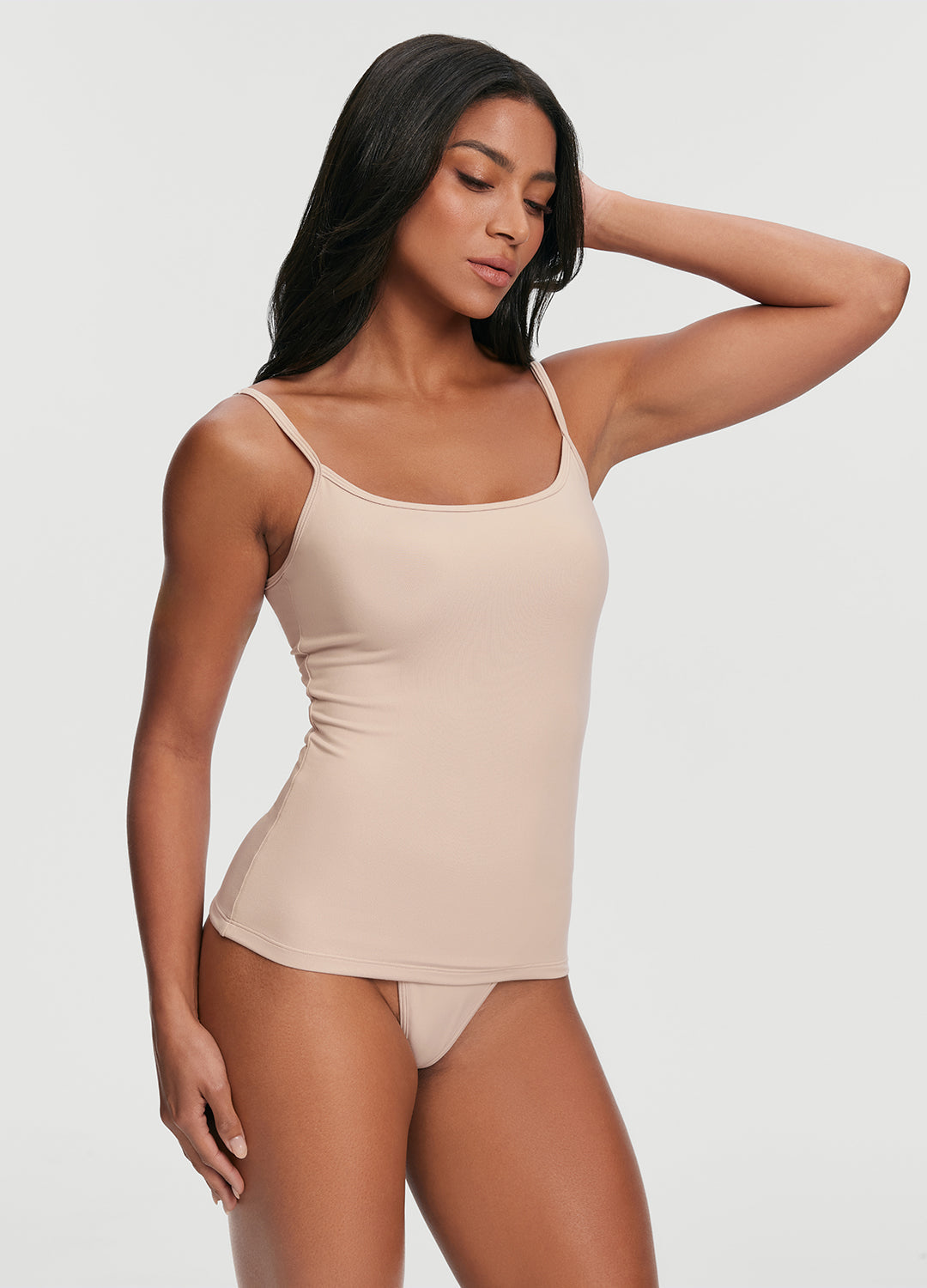 Thin Strap Tank Top | Oat Milk