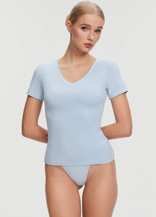 V-Neck T-shirt | Sky Blue
