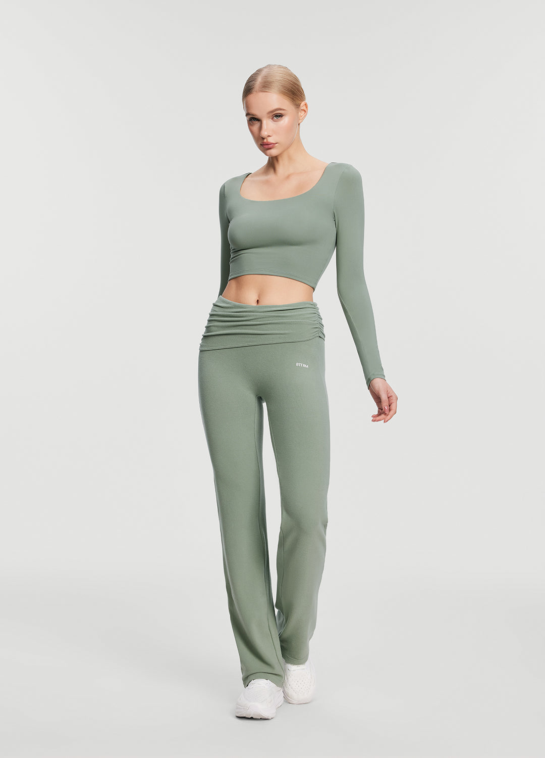 Soft Seamless Lounge Pants | Sage Green