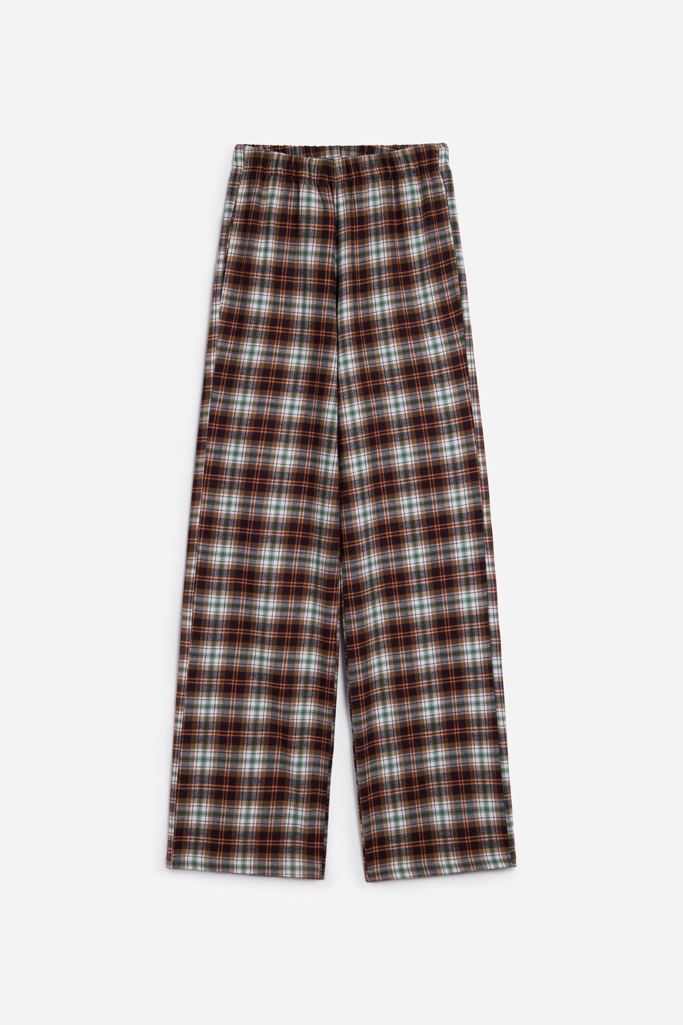 Flannel PJ Set | Multi Brown