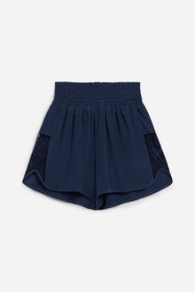 Colette Silk/Lace Shorts | Midnight Black