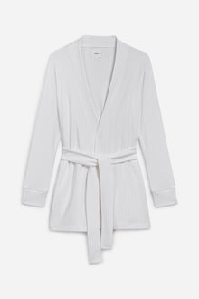 Pointelle Lounge Robe | OffWhite
