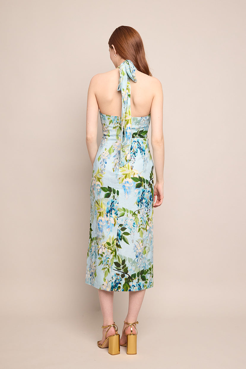 Perla Midi Dress | Wisteria Light Blue