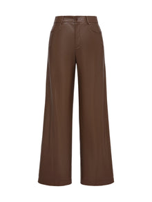 Pleated Pant | Brown