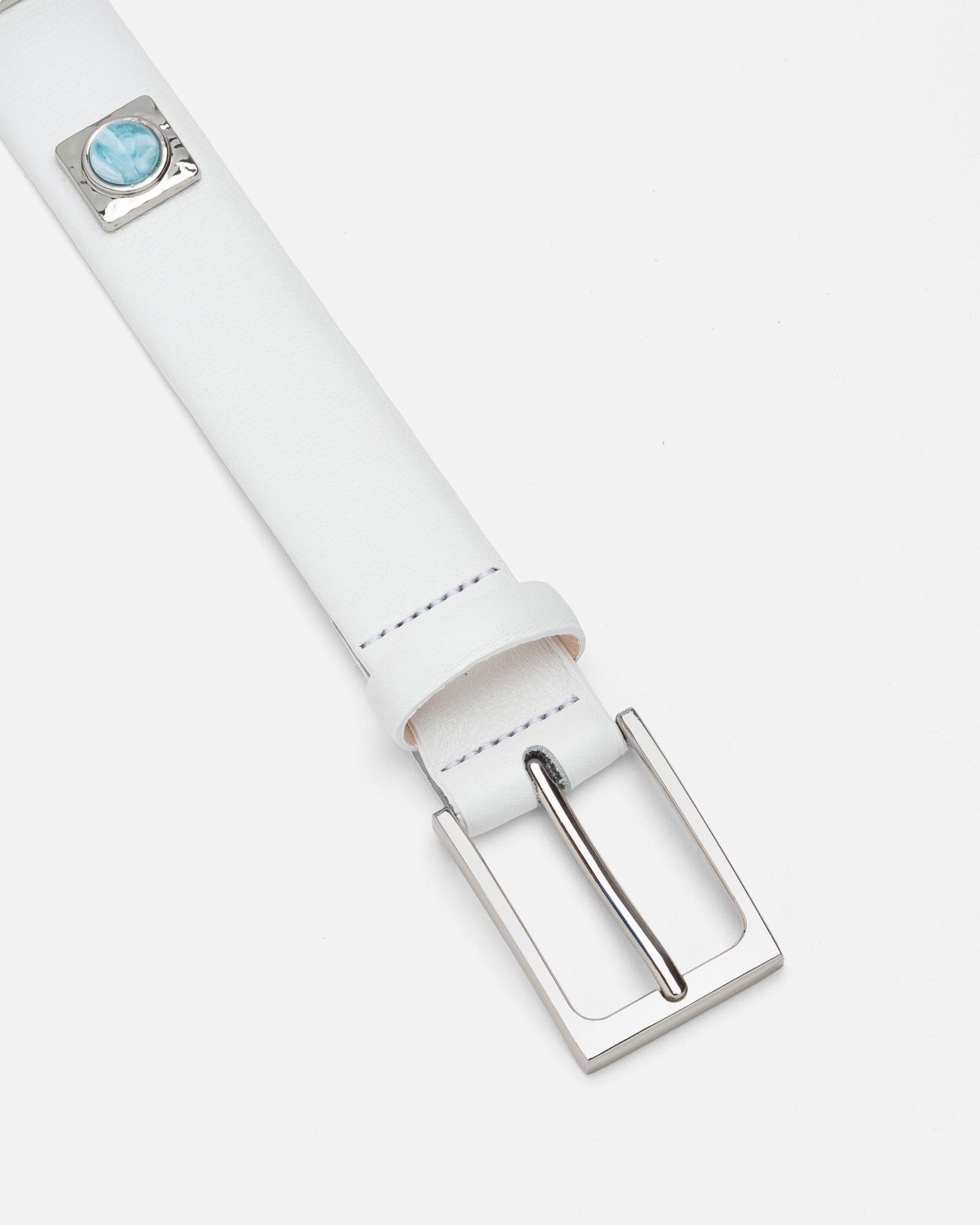 No. 2 Belt | Chalk/Skyblue