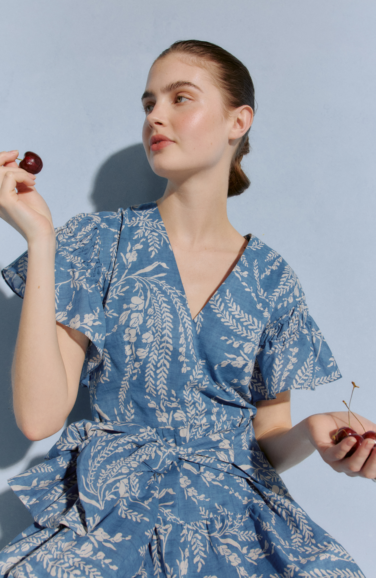 Wisteria Voile Dress | Blue