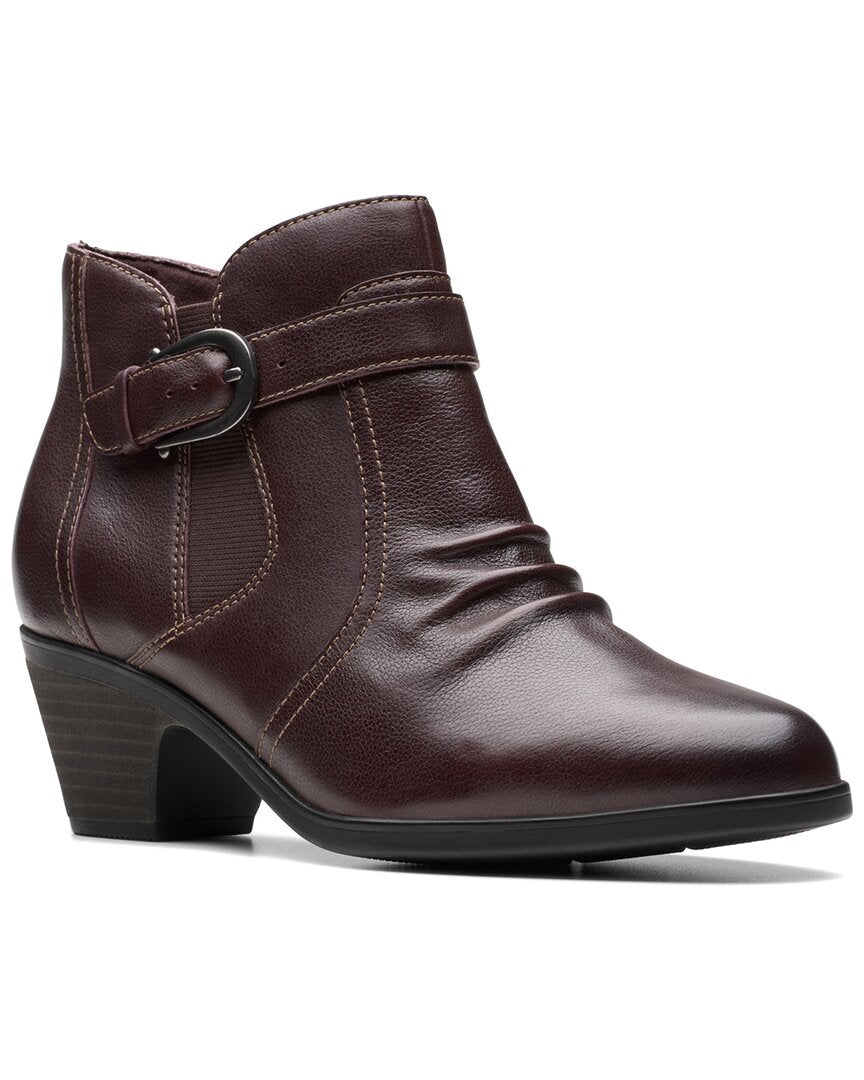 Clarks | Womens | Emily2 Opal Leather Bootie | Brown