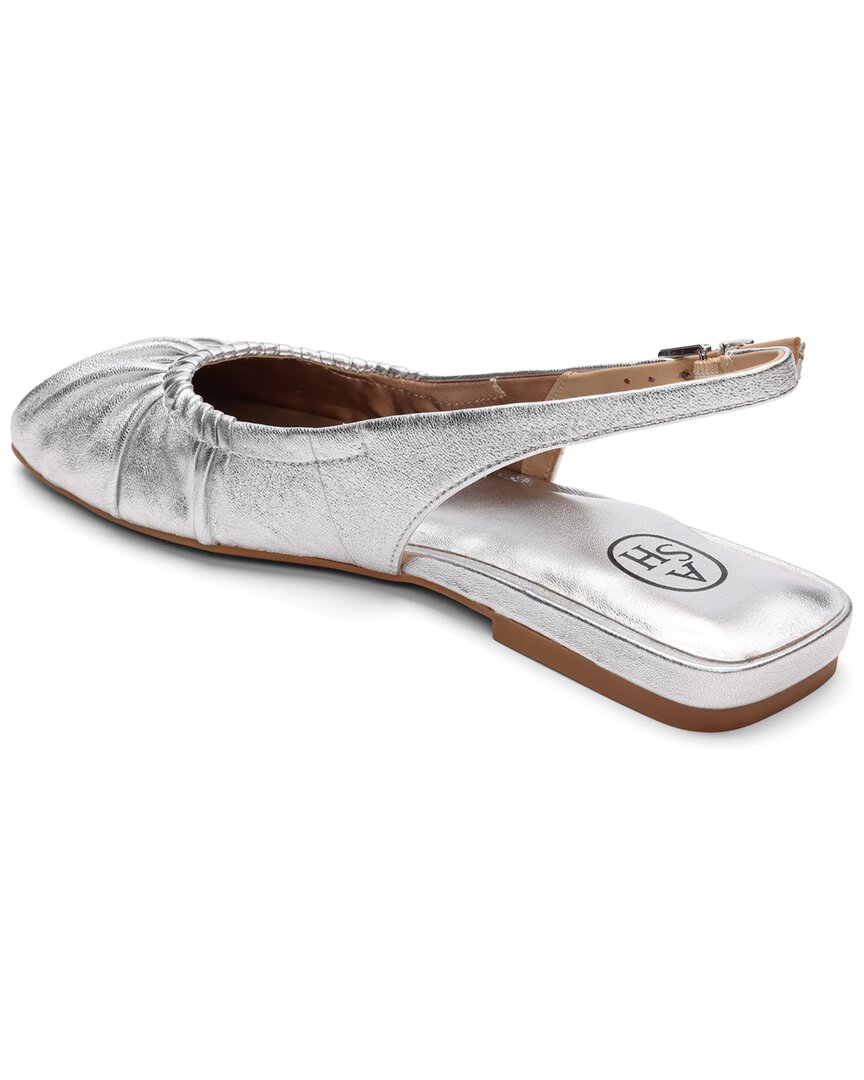 Ash | Womens | Bibi Leather Slingback | Silver