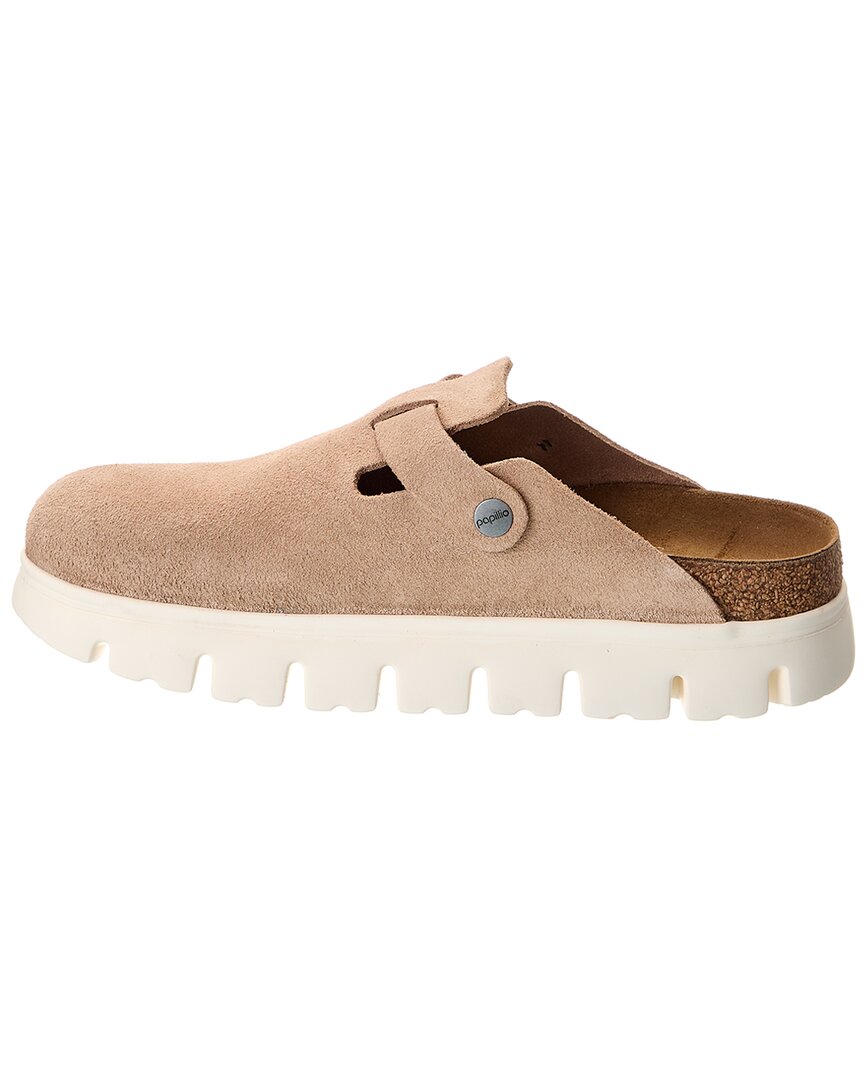 Birkenstock | Womens | Papillio by Boston Chunky Narrow Suede Clog | Brown