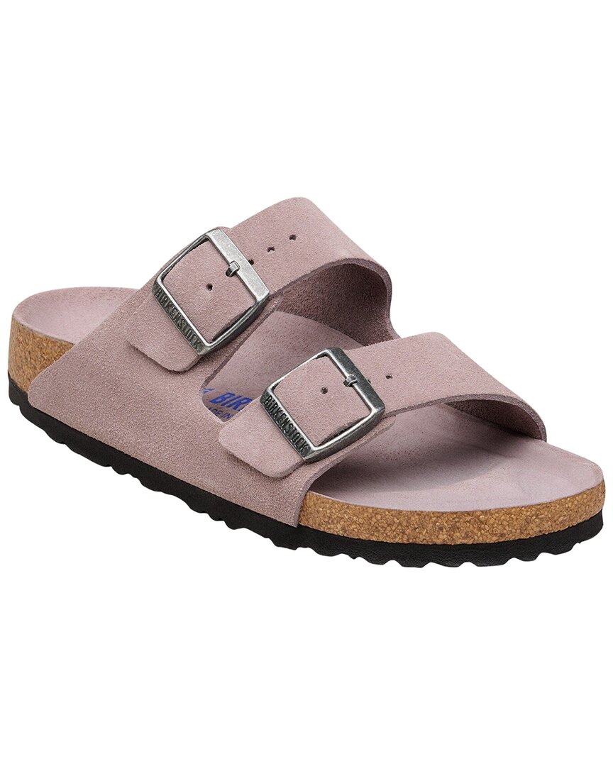 Birkenstock | Womens | Arizona Soft Footbed Suede Sandal | Purple