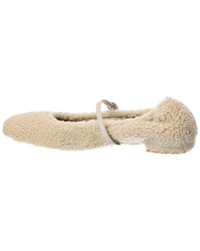 Stuart Weitzman | Womens | Lennox Shearling Flat | Brown