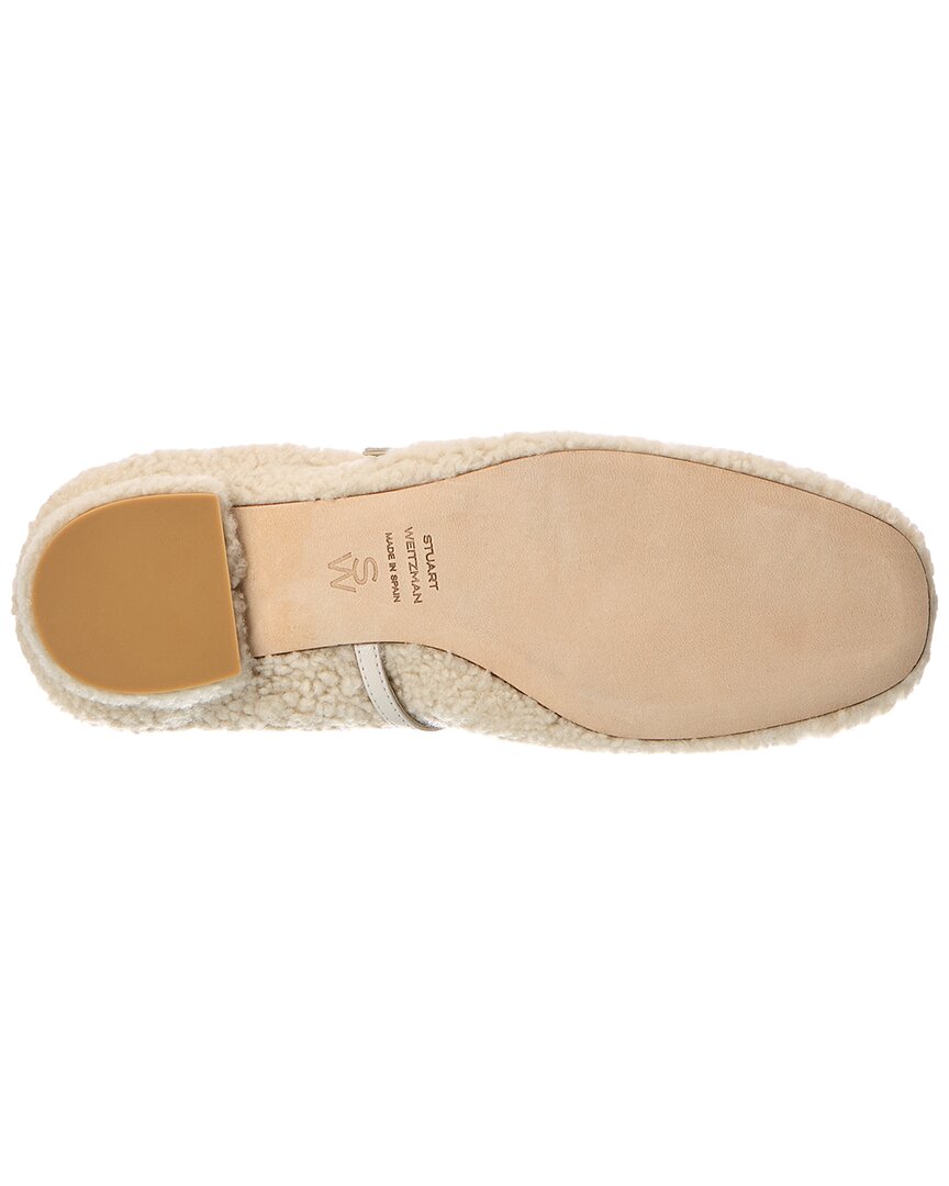 Stuart Weitzman | Womens | Lennox Shearling Flat | Brown