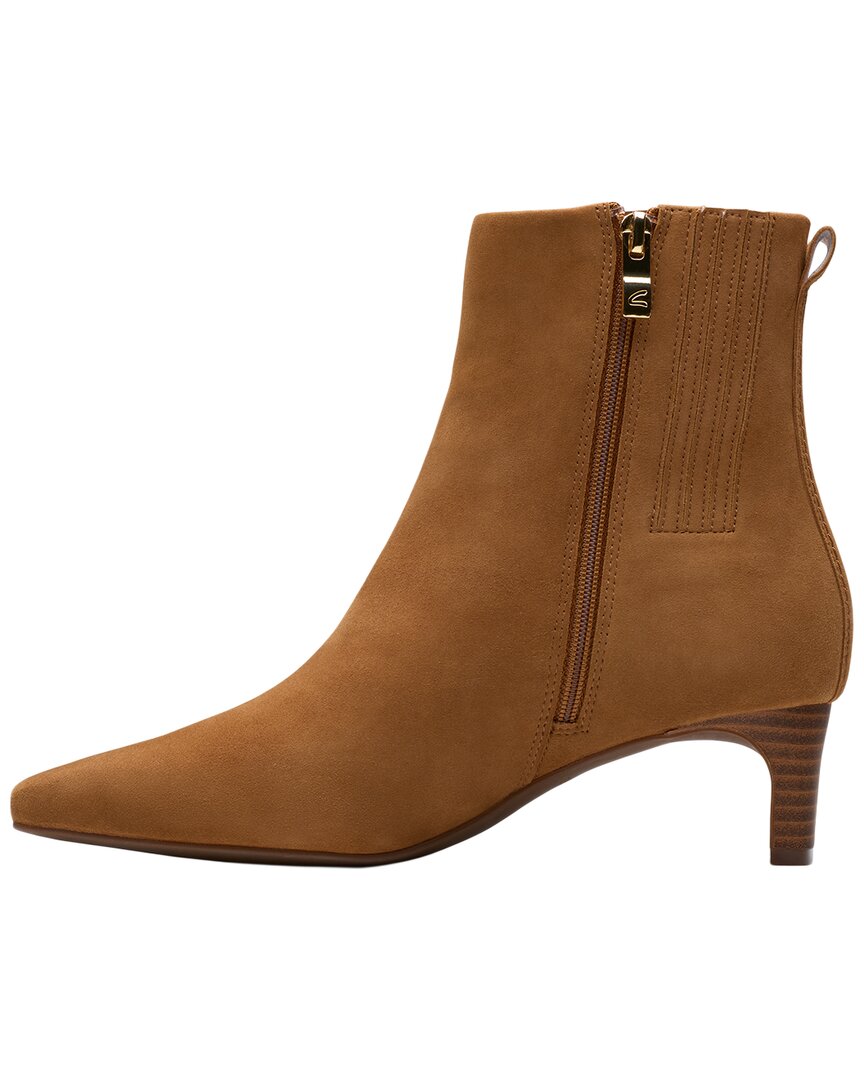 Clarks | Womens | Edina Up Suede Boot | Tan