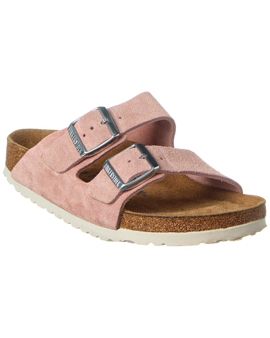 Birkenstock | Womens | Arizona Soft Footbed Suede Sandal | Pink